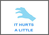 it hurts a little