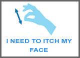 i need to itch my face